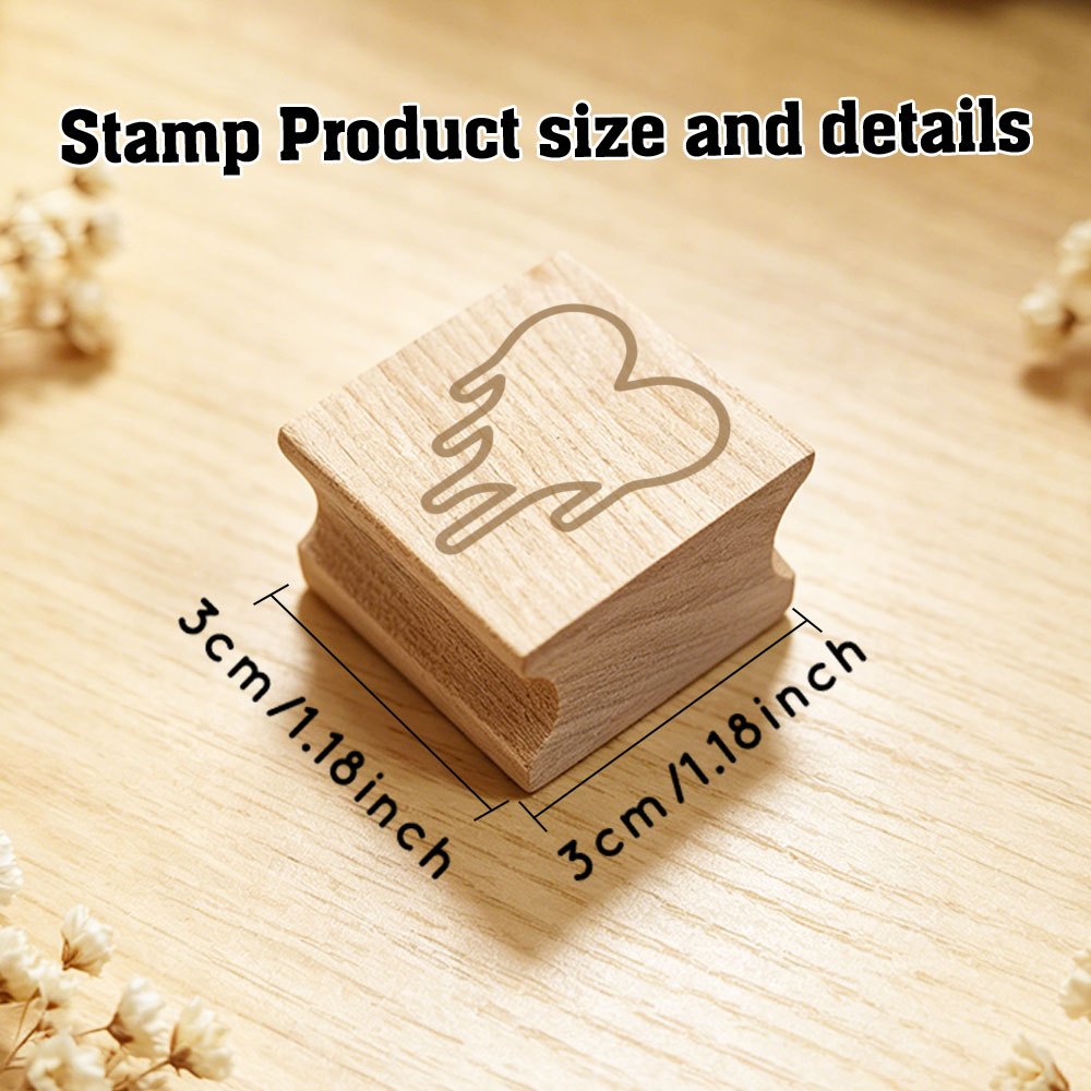 DIY Wooden Stamp for Journaling and School Supplies